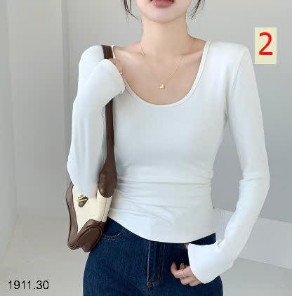 24HA1911.30 - ÁO THU ĐÔNG TRỄ CỔ NHÚN EO QUẢNG CHÂU