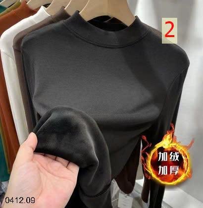 24HA0412.09 - ÁO NỈ GIỮ NHIỆT LÓT LÔNG SIÊU ẤM