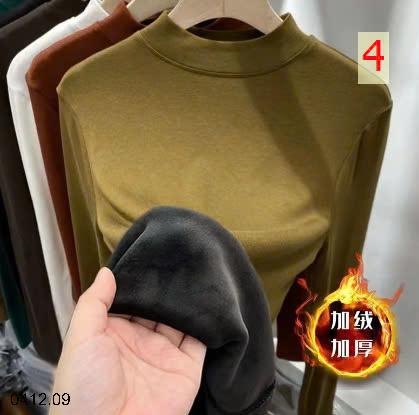 24HA0412.09 - ÁO NỈ GIỮ NHIỆT LÓT LÔNG SIÊU ẤM