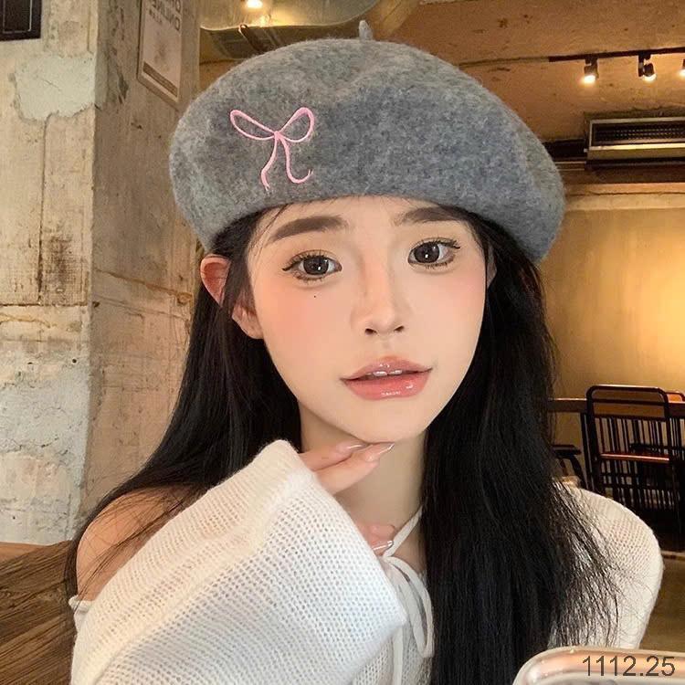 24HA1112.25 - MŨ NƠ HOẠ SĨ CUTE