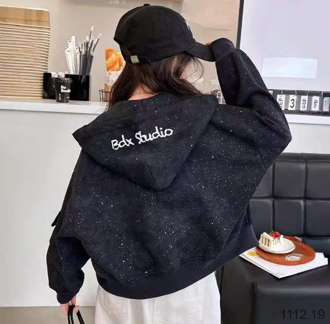 24HA1112.19 - ÁO KHOÁC HOODIE BÉ GÁI