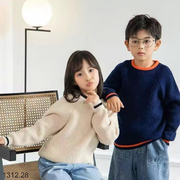 24HA1312.28 - ÁO LEN CHO BÉ PHONG CÁCH HÀN QUỐC