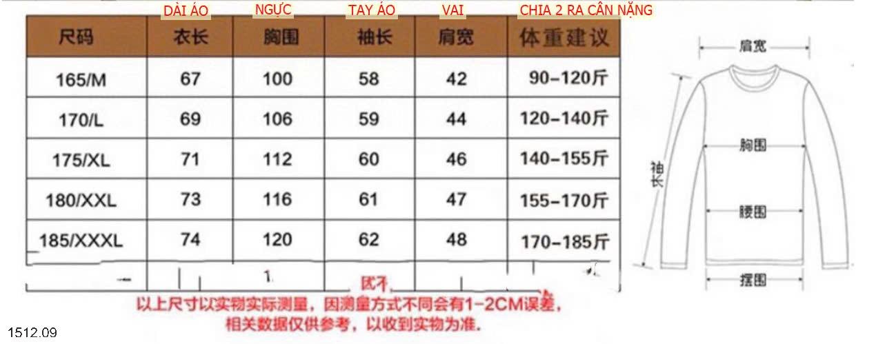 24HA1512.09 - ÁO LEN NAM CỔ TRÒN LÓT NHUNG