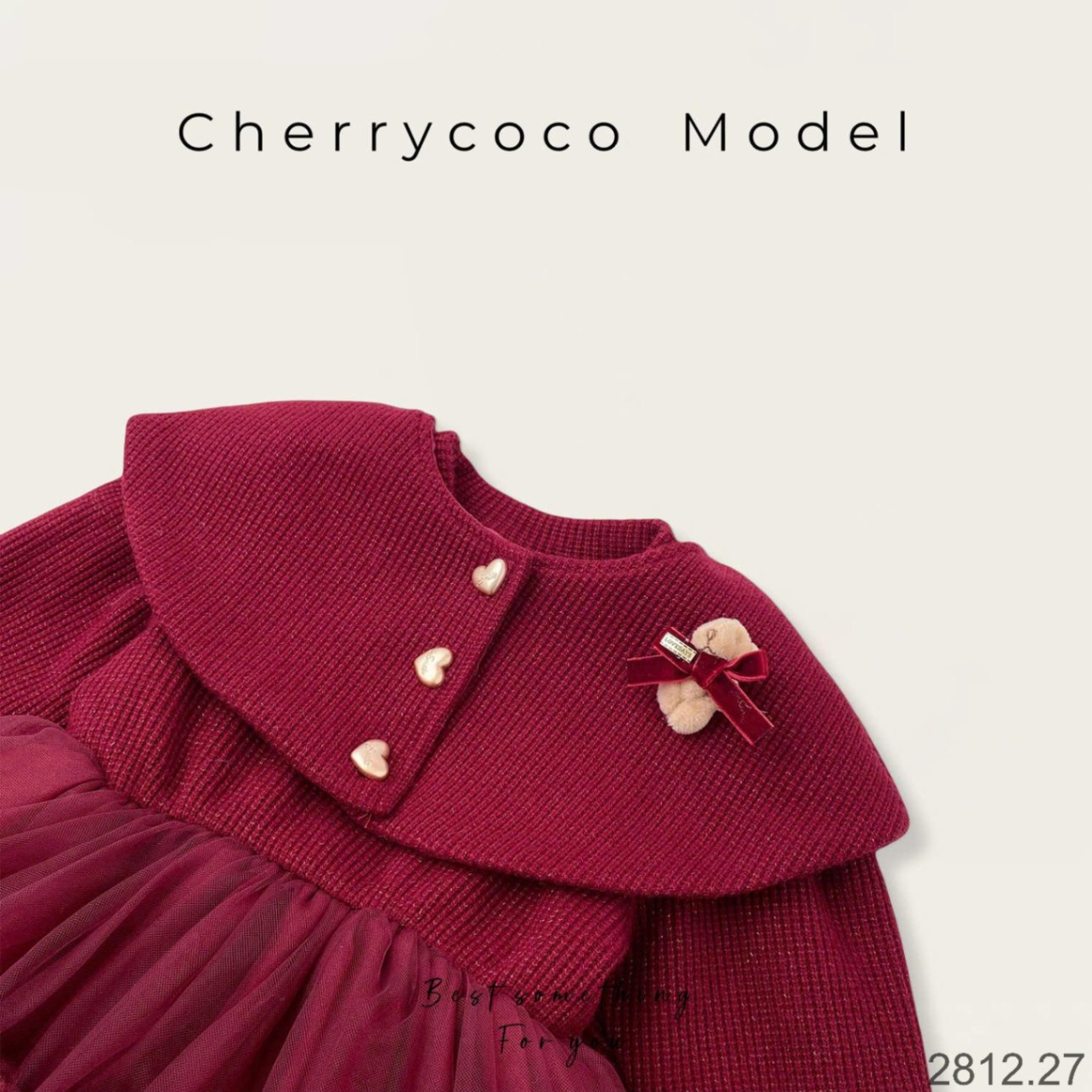 24HA2812.27 - VÁY CÔNG CHÚA CHERRY COCO BÉ GÁI