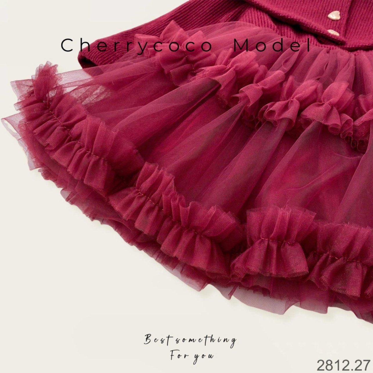 24HA2812.27 - VÁY CÔNG CHÚA CHERRY COCO BÉ GÁI
