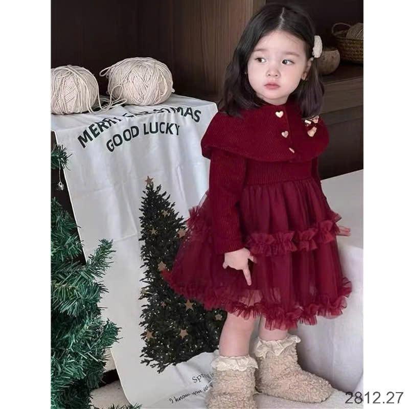 24HA2812.27 - VÁY CÔNG CHÚA CHERRY COCO BÉ GÁI