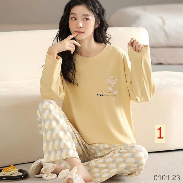 25HA0101.23 - BỘ COTTON NỮ MẶC NHÀ