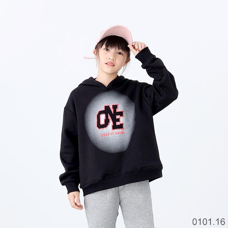 25HA0101.16 - ÁO NỈ HODDIE LÓT LÔNG BÉ GÁI AKL