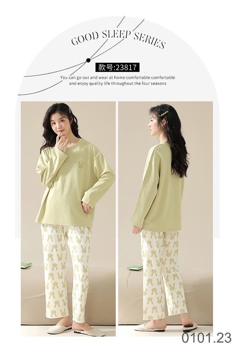 25HA0101.23 - BỘ COTTON NỮ MẶC NHÀ