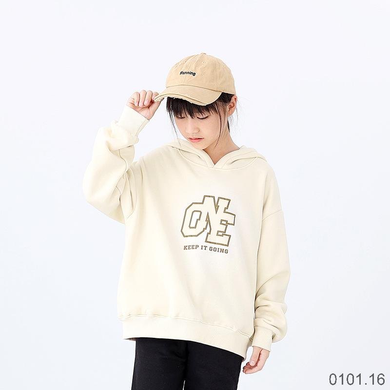 25HA0101.16 - ÁO NỈ HODDIE LÓT LÔNG BÉ GÁI AKL