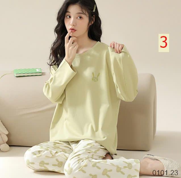 25HA0101.23 - BỘ COTTON NỮ MẶC NHÀ