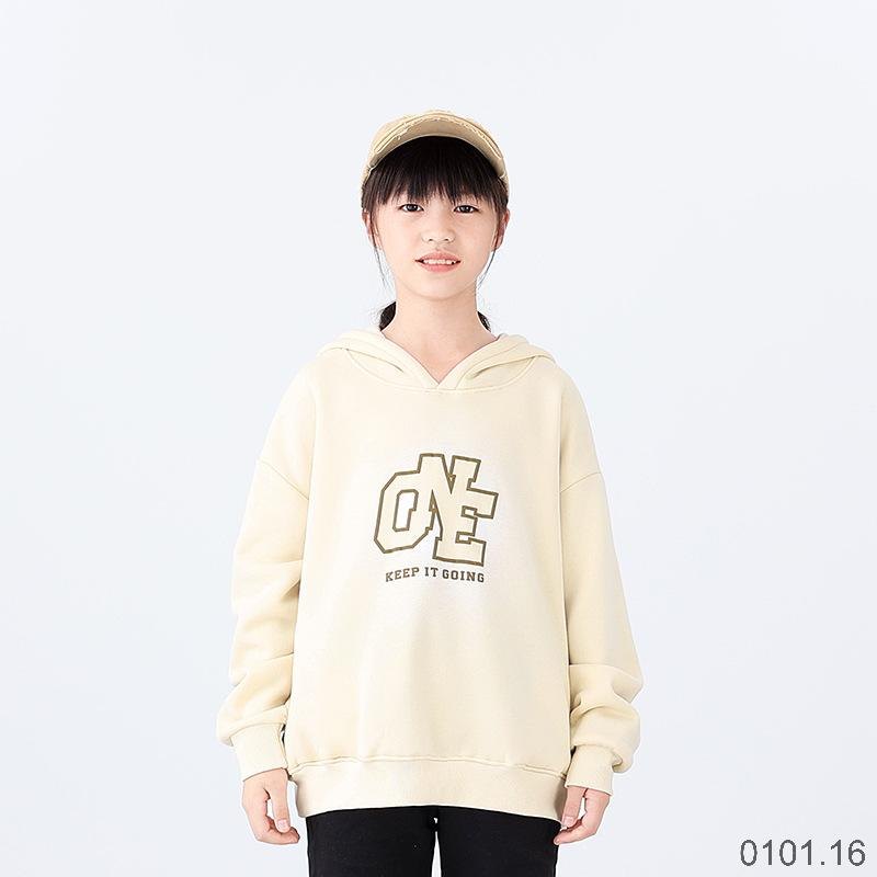 25HA0101.16 - ÁO NỈ HODDIE LÓT LÔNG BÉ GÁI AKL