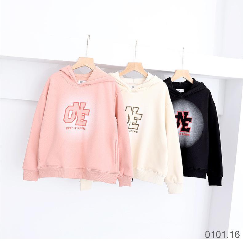 25HA0101.16 - ÁO NỈ HODDIE LÓT LÔNG BÉ GÁI AKL