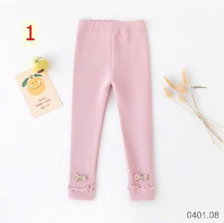 25HA0401.08 - QUẦN LEGGING NƠ BÉ GÁI