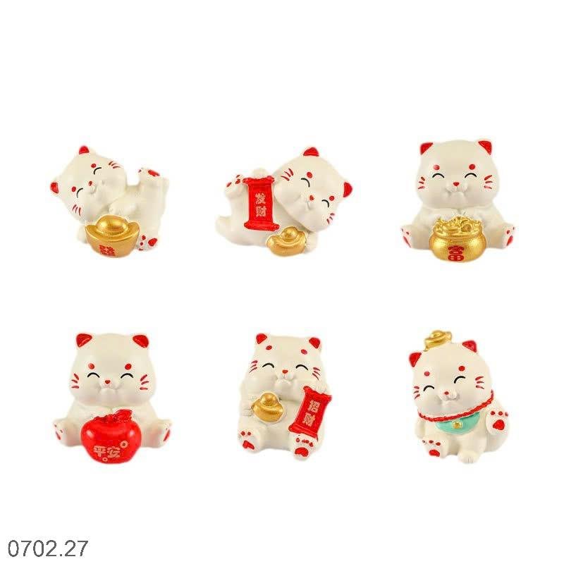 25HA0702.27 - SET 6 MÈO THẦN TÀI