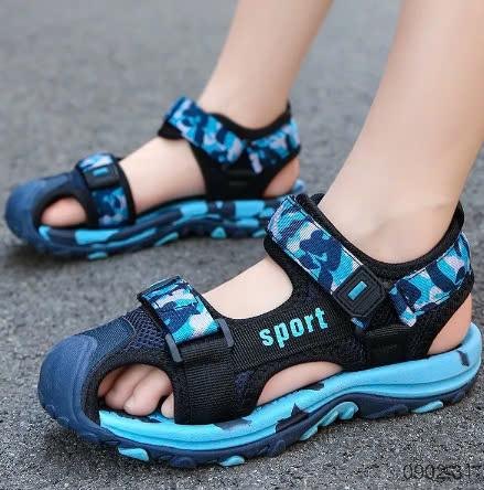 25HA0902.31 - SANDAL BÍT MŨI SPORT BÉ TRAI