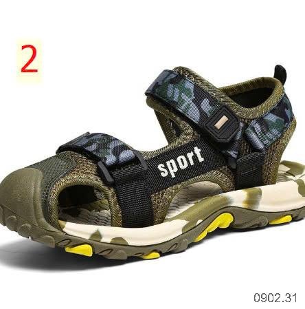 25HA0902.31 - SANDAL BÍT MŨI SPORT BÉ TRAI