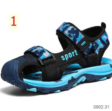 25HA0902.31 - SANDAL BÍT MŨI SPORT BÉ TRAI