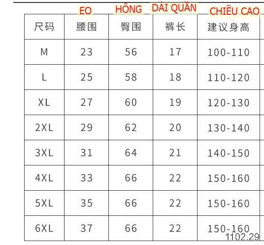 25HA1102.29 - SET 4 QUẦN CHIP BÉ TRAI BIGSZ