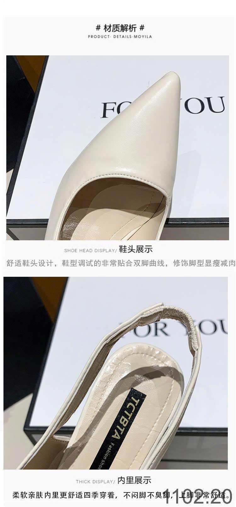 25HA1102.20 - GIÀY SANDAL CAO GÓT MŨI NHỌN NỮ
