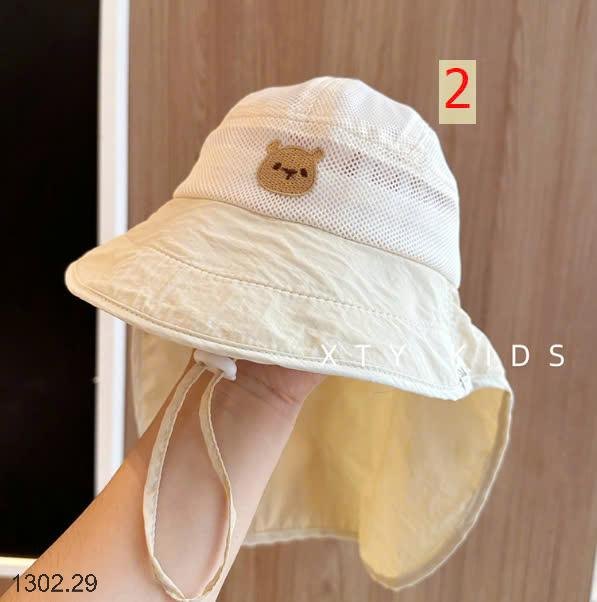 25HA1302.29 - MŨ CHỐNG NẮNG TRÙM ĐẦU CHO BÉ YÊU