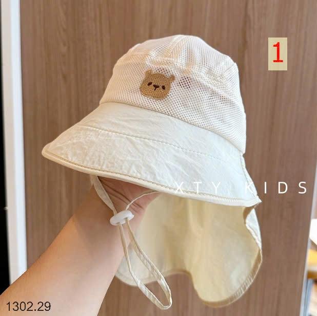 25HA1302.29 - MŨ CHỐNG NẮNG TRÙM ĐẦU CHO BÉ YÊU