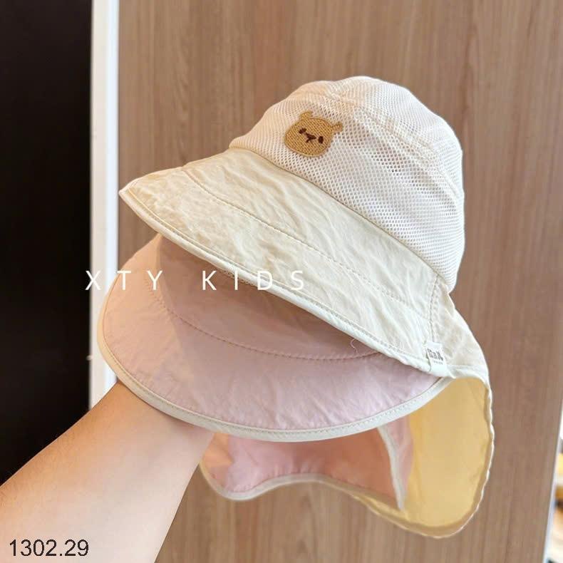 25HA1302.29 - MŨ CHỐNG NẮNG TRÙM ĐẦU CHO BÉ YÊU
