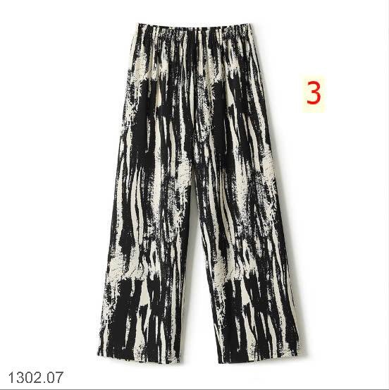 25HA1302.07- QUẦN VẢI CHIFFON IN HỌA TIẾT