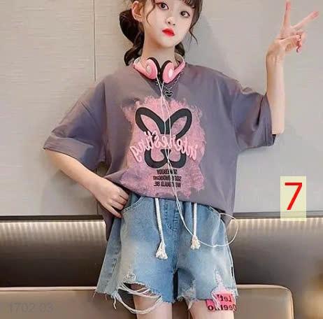 25HA1702.03 - SET 2 ÁO COTTON SIZE ĐẠI BÉ GÁI