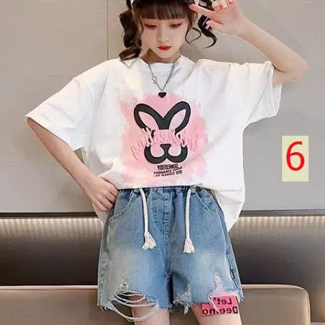 25HA1702.03 - SET 2 ÁO COTTON SIZE ĐẠI BÉ GÁI