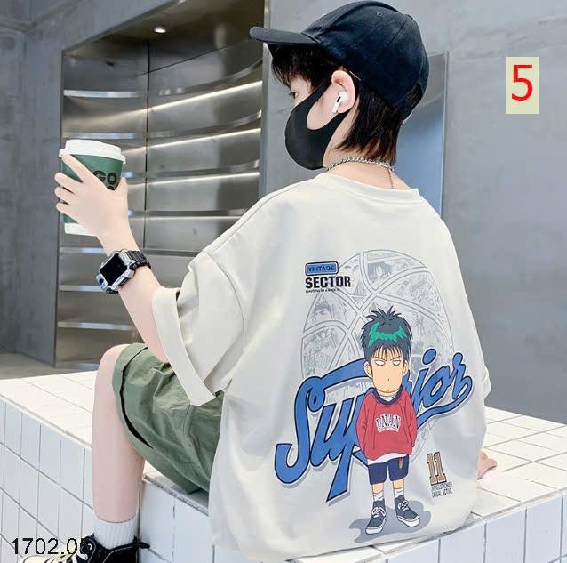 25HA1702.05 - SET 2 ÁO COTTON SIZE ĐẠI BÉ TRAI