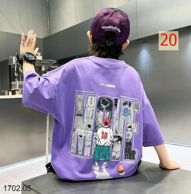 25HA1702.05 - SET 2 ÁO COTTON SIZE ĐẠI BÉ TRAI
