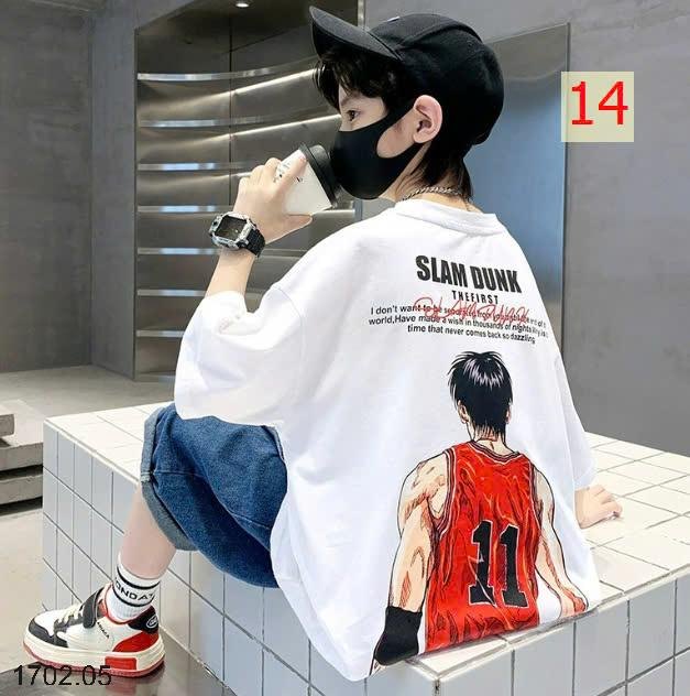 25HA1702.05 - SET 2 ÁO COTTON SIZE ĐẠI BÉ TRAI