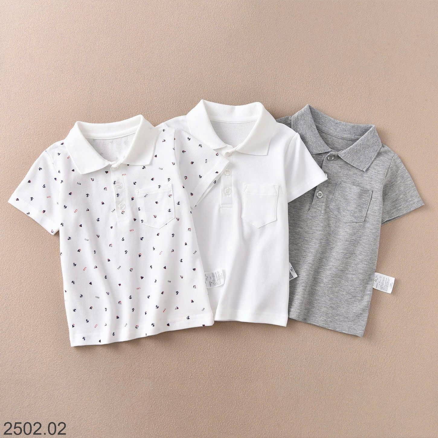 25HA2502.02 - ÁO THUN POLO BÉ GÁI BÉ TRAI SIZE ĐẠI SIÊU XINH