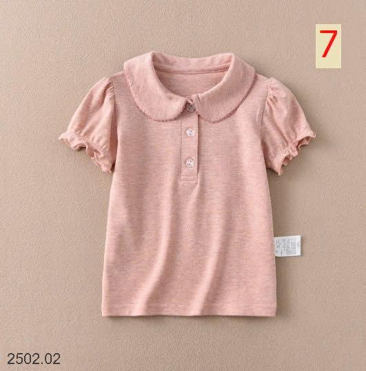 25HA2502.02 - ÁO THUN POLO BÉ GÁI BÉ TRAI SIZE ĐẠI SIÊU XINH
