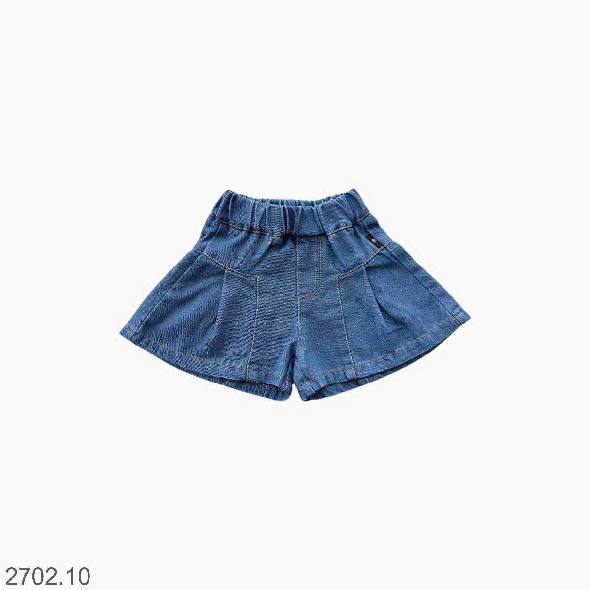 25HA2702.10 - SHORT JEAN BÉ GÁI GIẢ VÁY PRE.MIUM