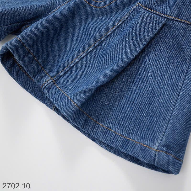 25HA2702.10 - SHORT JEAN BÉ GÁI GIẢ VÁY PRE.MIUM