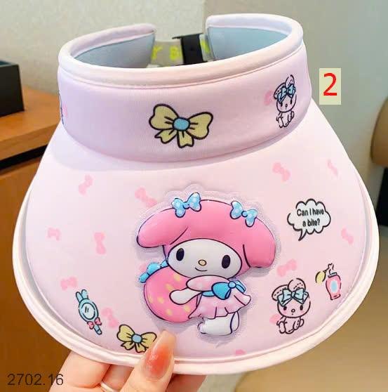25HA2702.16 - MŨ CHỐNG NẮNG VÀNH RỘNG NỬA ĐẦU KUROMI