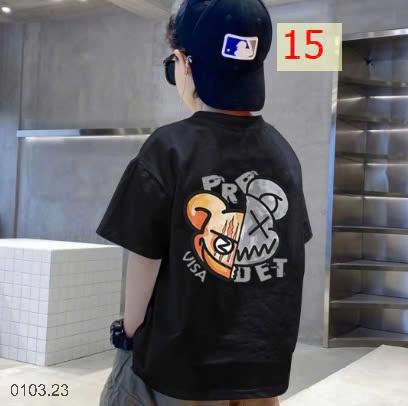25HA0103.23 - SET 2 ÁO COTTON BÉ TRAI SIZE ĐẠI