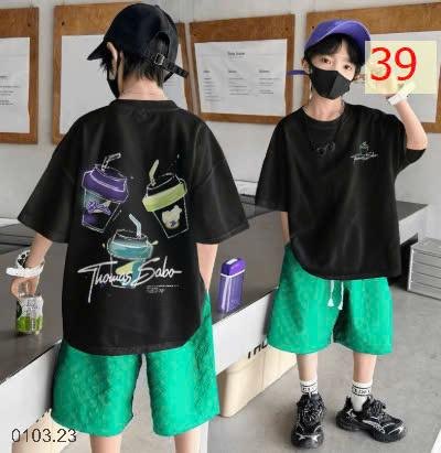 25HA0103.23 - SET 2 ÁO COTTON BÉ TRAI SIZE ĐẠI