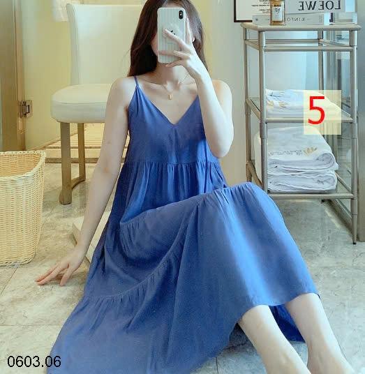 25HA0603.06 - VÁY LANH HỌA TIẾT CHO NỮ