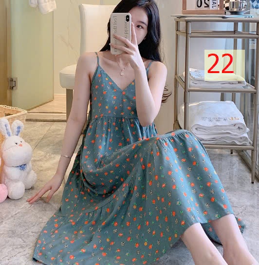 25HA0603.06 - VÁY LANH HỌA TIẾT CHO NỮ