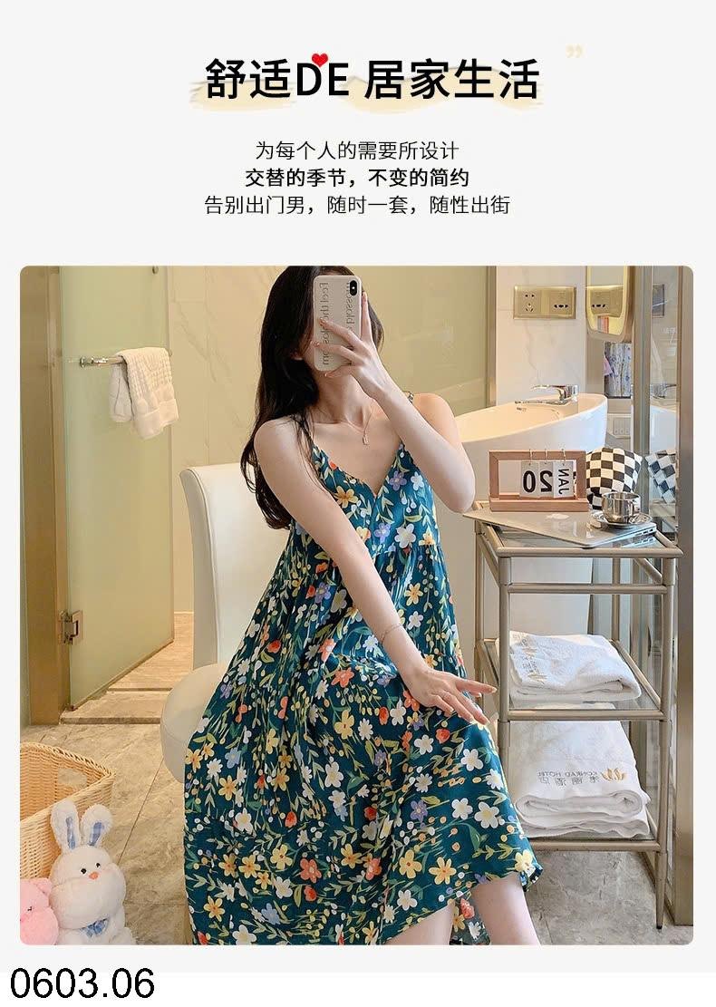 25HA0603.06 - VÁY LANH HỌA TIẾT CHO NỮ