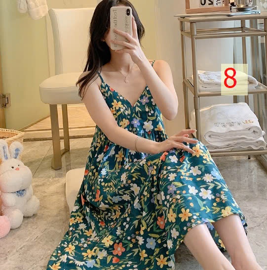 25HA0603.06 - VÁY LANH HỌA TIẾT CHO NỮ