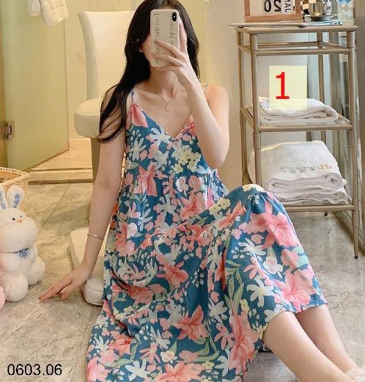 25HA0603.06 - VÁY LANH HỌA TIẾT CHO NỮ