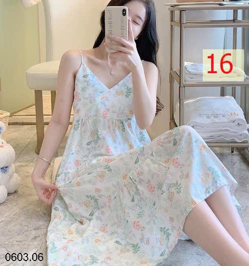25HA0603.06 - VÁY LANH HỌA TIẾT CHO NỮ