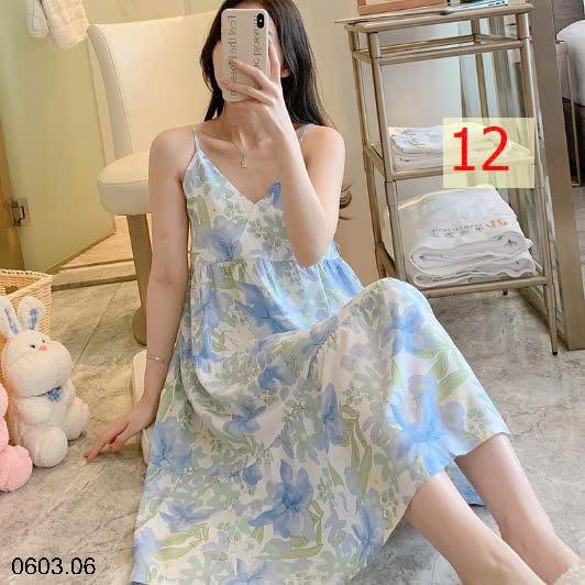 25HA0603.06 - VÁY LANH HỌA TIẾT CHO NỮ