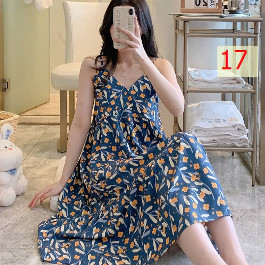 25HA0603.06 - VÁY LANH HỌA TIẾT CHO NỮ