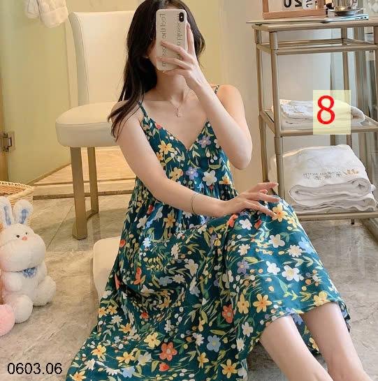 25HA0603.06 - VÁY LANH HỌA TIẾT CHO NỮ