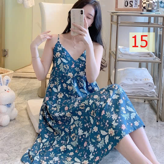 25HA0603.06 - VÁY LANH HỌA TIẾT CHO NỮ